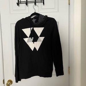 Hoodie with Triangle Detailing